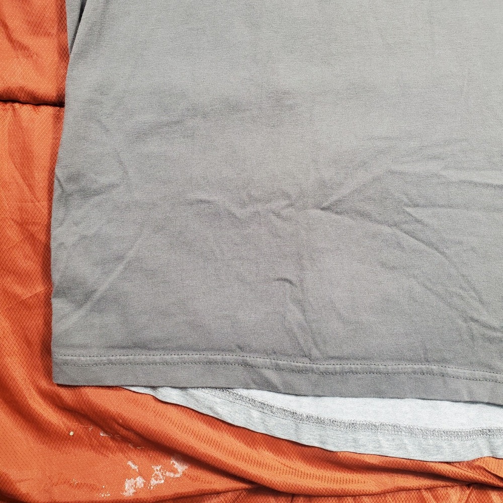2013 Nike Long‎ Sleeve T shirt Grey Embroidered Swoosh Men's Large - Picture 7 of 16